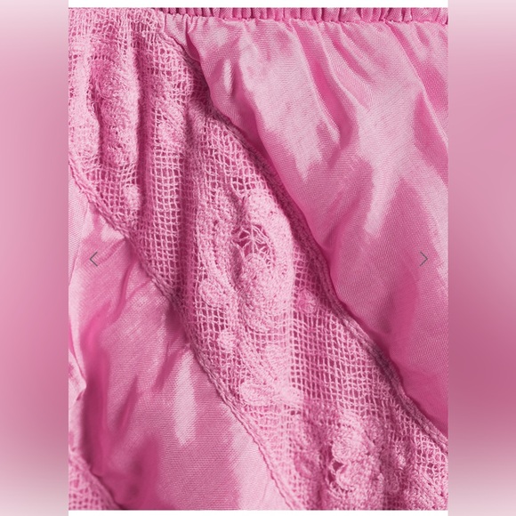 Love Shack Fancy- Quintelle Ruffle Halter Mini Dress- Tulip Pink - Picture 13 of 13